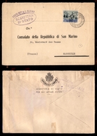 SAN MARINO - Paesaggi - 55 Lire (353A) Isolato Su Busta Per Marsiglia Del 18.9.50 - Autres & Non Classés