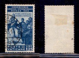 VATICANO - 1935 - 1,25 Lire Giuridico (46) Usato (75) - Otros & Sin Clasificación