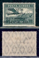 EUROPA - ALBANIA - 1928 - 50 Qind Valona Brindisi (165) - Soprastampa Capovolta - Gomma Integra - Sonstige & Ohne Zuordnung