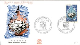 EUROPA - ANDORRA FRANCESE - 0,70 Fr Acqua (217) - FDC 27.9.69 - Sonstige & Ohne Zuordnung