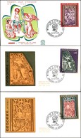 EUROPA - ANDORRA FRANCESE - Affreschi IV (226/228) - Serie Completa - 3 FDC 24.10.70 - Otros & Sin Clasificación