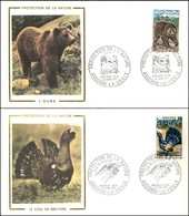 EUROPA - ANDORRA FRANCESE - Protezione Natura (230/231) - Serie Completa - 2 FDC 24.4.71 - Otros & Sin Clasificación