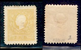 EUROPA - AUSTRIA - 1887 - Ristampe - 2 Kreuzer (10/II) - Gomma Originale - Andere & Zonder Classificatie