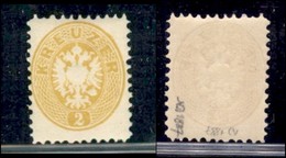 EUROPA - AUSTRIA - 1887 - Ristampe - 2 Kreuzer (30) - Gomma Originale - Sonstige & Ohne Zuordnung