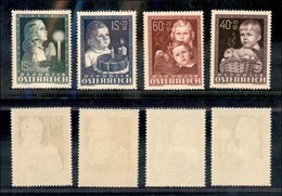 EUROPA - AUSTRIA - 1949 - Infanzia (929/932) - Serie Completa - Gomma Integra (80) - Andere & Zonder Classificatie