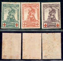 EUROPA - BELGIO - 1914 - Croce Rossa (104/106) - Serie Completa - Gomma Originale - Qualche Ingiallimento - Da Esaminare - Andere & Zonder Classificatie