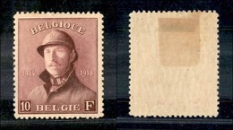 EUROPA - BELGIO - 1919 - 10 Franchi Alberto (158) - Ben Centrato - Sonstige & Ohne Zuordnung