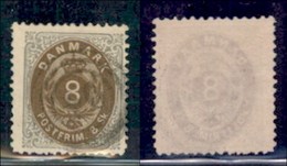 EUROPA - DANIMARCA - 1871 - 8 Skilling (19IA) Usato (60) - Sonstige & Ohne Zuordnung