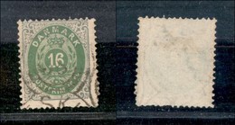 EUROPA - DANIMARCA - 1870/1871 - 16 Skilling Cifra E Stemma (20IA) Usato - Sonstige & Ohne Zuordnung