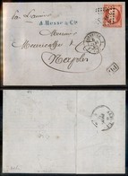 EUROPA - FRANCIA - 1080 Cent (23) Isolato Su Lettera Da Marsiglia A Napoli Del 4.6.1865 - Andere & Zonder Classificatie