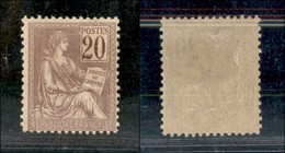 EUROPA - FRANCIA - 1900 - 20 Cent (93) - Gomma Originale - Otros & Sin Clasificación