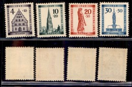 EUROPA - GERMANIA - Baden - Zona Francese - 1949 - Friburgo (38A/41A) - Serie Completa - Gomma Integra (70) - Andere & Zonder Classificatie