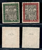 EUROPA - BRD - 1951 - Cattedrale Lubecca (139/140) - Serie Completa - Usati (160) - Andere & Zonder Classificatie