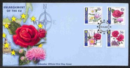 EUROPA - GIBILTERRA - Fiori (1050/1053) FDC 15.9.03 - Otros & Sin Clasificación