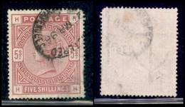 EUROPA - GRAN BRETAGNA - 1884 - 5 Scellini (83ax) Usato - Autres & Non Classés