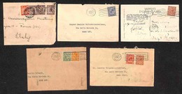 EUROPA - GRAN BRETAGNA - 1929/1932 - 4 Buste + 1 Cartolina Con Annulli Meccanici E Affrancature Del Periodo - Da Esamina - Other & Unclassified