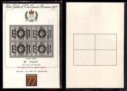 EUROPA - GRAN BRETAGNA - 1977 - Foglietto  Silver Jubilee (743) - Black Print - Gomma Integra - Autres & Non Classés