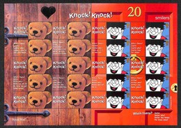 EUROPA - GRAN BRETAGNA - 2002 -  Smiler Sheet - Knock Knock Teddy Bear An Dennis The Menance (LS9) - Nuovo Perfetto - Andere & Zonder Classificatie