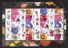 EUROPA - GRAN BRETAGNA - 2003 -  Smiler Sheet - Flower Paintings (LS11) - Nuovo Perfetto - Autres & Non Classés