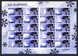 EUROPA - GRAN BRETAGNA - 2003 -  Smiler Sheet - Ice Sculptures 2nd Class (LS15) - Nuovo Perfetto - Sonstige & Ohne Zuordnung