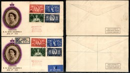 EUROPA - GRAN BRETAGNA - Colonie - Incoronazione Elisabetta II 2.6.1953 - Due FDC Dal Kuwait E Da Tangeri - Sonstige & Ohne Zuordnung