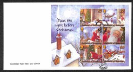 EUROPA - GUERNSEY - Natale (Block 35) - FDC 16.10.03 - Other & Unclassified