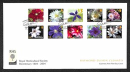 EUROPA - GUERNSEY - Fiori (990/999) - Serie Completa FDC 29.1.04 - Other & Unclassified