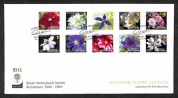 EUROPA - GUERNSEY - Fiori (990/999) - Serie Completa FDC 29.1.04 - Autres & Non Classés