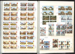 EUROPA - GUERNSEY - Isle Of Man - 1973/1980 - Collezione Di Serie Complete Foglietti E Minifogli Del Periodo In Quartine - Sonstige & Ohne Zuordnung