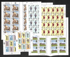 EUROPA - GUERNSEY - 1978/1980 - Europa Cept (122/127 + 142/143 + 164/165) - 3 Serie Complete Del Periodo In Minifogli -  - Other & Unclassified