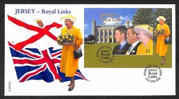 EUROPA - JERSEY - 21 Anni Principe William (Block 40) FDC 21.6.03 - Sonstige & Ohne Zuordnung