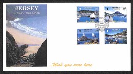 EUROPA - JERSEY - Vedute (1118/1121) FDC 9.3.04 - Otros & Sin Clasificación