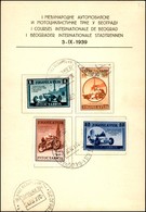 EUROPA - JUGOSLAVIA - I Corsa Internazionale Di Belgrado - Cartoncino FDC Con Serie Completa (381/384) - Belgrado 3.9.39 - Sonstige & Ohne Zuordnung