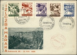 EUROPA - JUGOSLAVIA - Servizio Postale 611/615) - Busta Manifestazione Filatelica - Dubrovnik 20.8.50 - Andere & Zonder Classificatie