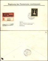 EUROPA - LIECHTENSTEIN - 2 Franchi Principessa Elsa (256) - FDC Raccomandata Espresso - Vaduz 15.12.47 - Andere & Zonder Classificatie