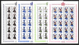 EUROPA - LIECHTENSTEIN - 1966 - Stemmi II (465/468) - Serie Completa In Minifogli Da 20 - Gomma Integra - Andere & Zonder Classificatie