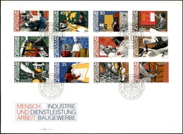 EUROPA - LIECHTENSTEIN - Uomo E Lavoro (849/860) - Serie Completa - FDC 10.9.84 - Other & Unclassified