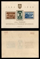 EUROPA - LITUANIA - 1940 - Foglietti - Vilnius (Block 2) - Gomma Originale - Andere & Zonder Classificatie