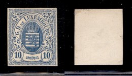 EUROPA - LUSSEMBURGO - 1859 - 10 Cent Stemma (6c) - Nuovo Senza Gomma - Andere & Zonder Classificatie