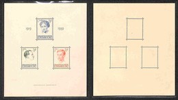 EUROPA - LUSSEMBURGO - 1939 - Foglietto 20° Anniversario Charlotte (Block 3) - Gomma Integra (130) - Other & Unclassified