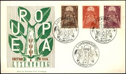 EUROPA - LUSSEMBURGO - Serie Pax (572/574) - FDC - Luxemburg 16.9.57 - Sonstige & Ohne Zuordnung