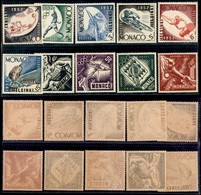 EUROPA - MONACO - 1953 - Olimpiadi Helsinki (458/467) - Serie Completa - Gomma Integra (75) - Other & Unclassified