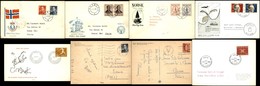 EUROPA - NORVEGIA - 1950/1963 - 2 Cartoline + 6 Buste FDC (tre Viaggiate Per L’Italia) Del Periodo - Other & Unclassified