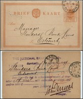 EUROPA - OLANDA - Oraje Staat - Intero Postale 1 Penny Da Harrismith A Estcourt Del 17.6.97 - Rotto Nel Disegno - Autres & Non Classés