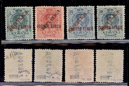 EUROPA - SPAGNA - Barcellona - 1931 - Posta Aerea Soprastampati (25/28) - Serie Completa - Gomma Originale - Other & Unclassified