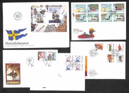 EUROPA - SVEZIA - 2003 - 5 FDC (2367/2383) - Autres & Non Classés