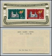 EUROPA - SVIZZERA - 1955 - Foglietto Esp. Losanna (B15) - Gomma Integra - Other & Unclassified