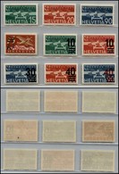 EUROPA - SVIZZERA - 1932/1937 - Posta Aerea (Unif. A16/A24) - 9 Valori Del Periodo - Nuovi Con Gomma (45) - Other & Unclassified