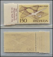 EUROPA - SVIZZERA - 1949 - Posta Aerea - 1,50 Franchi Pro Aereo (Unif. A44) - Bordo Di Foglio - Gomma Integra (63) - Sonstige & Ohne Zuordnung