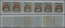 EUROPA - SVIZZERA - 1911/1912 - Francobolli In Franchigia (Unif. 2/7) - Serie Completa Di 6 Valori - Gomma Integra (110) - Autres & Non Classés